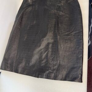 Black leather Skirt by R2R